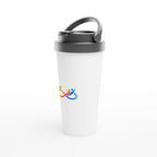 Tasse de voyage BetterWorld en acier inoxydable, design classique