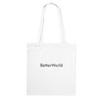Sac fourre-tout BetterWorld en coton, design minimaliste