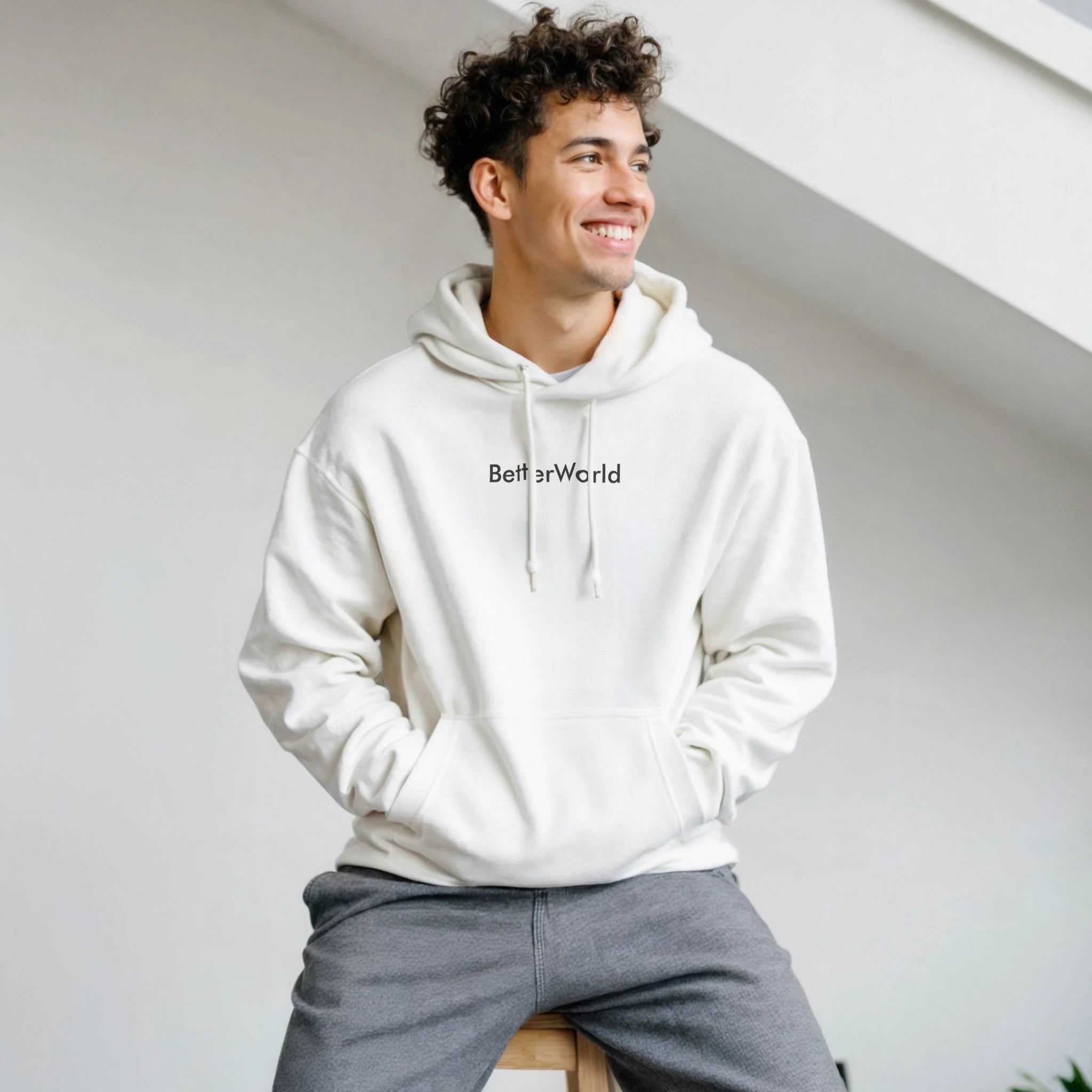 Chandail à capuchon unisexe, design Minimaliste