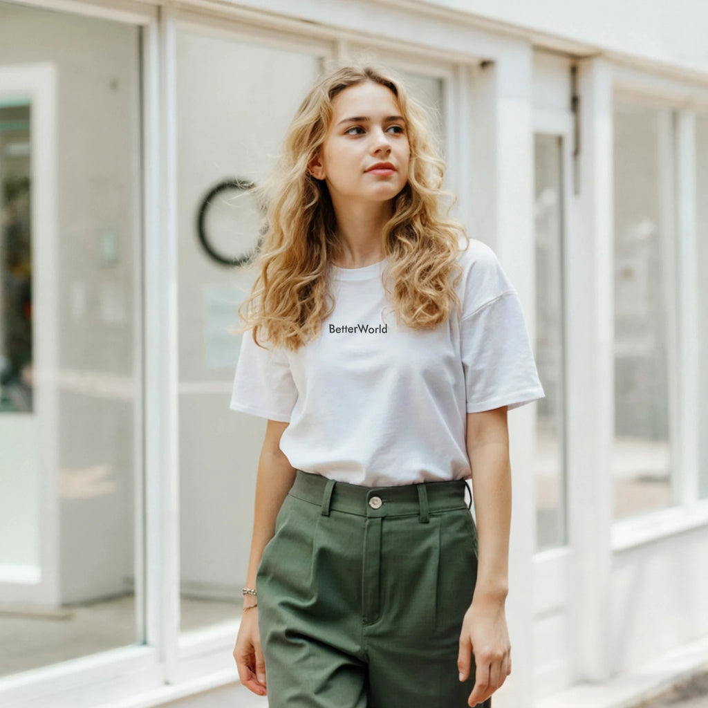T-shirt unisexe en coton, design Minimaliste