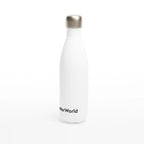 Gourde isotherme BetterWorld en acier inoxydable, design minimaliste