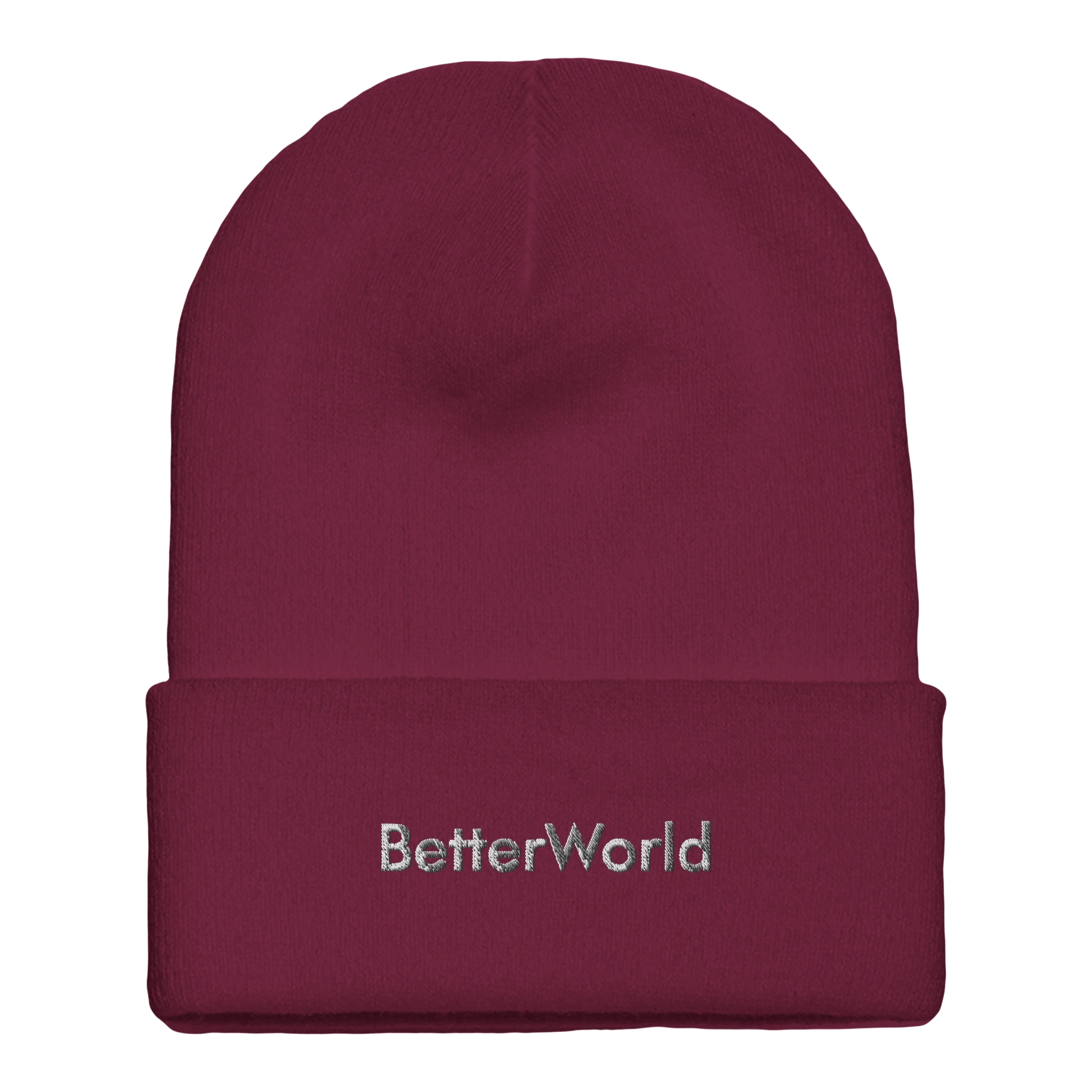Tuque à revers en acrylique, design Minimaliste