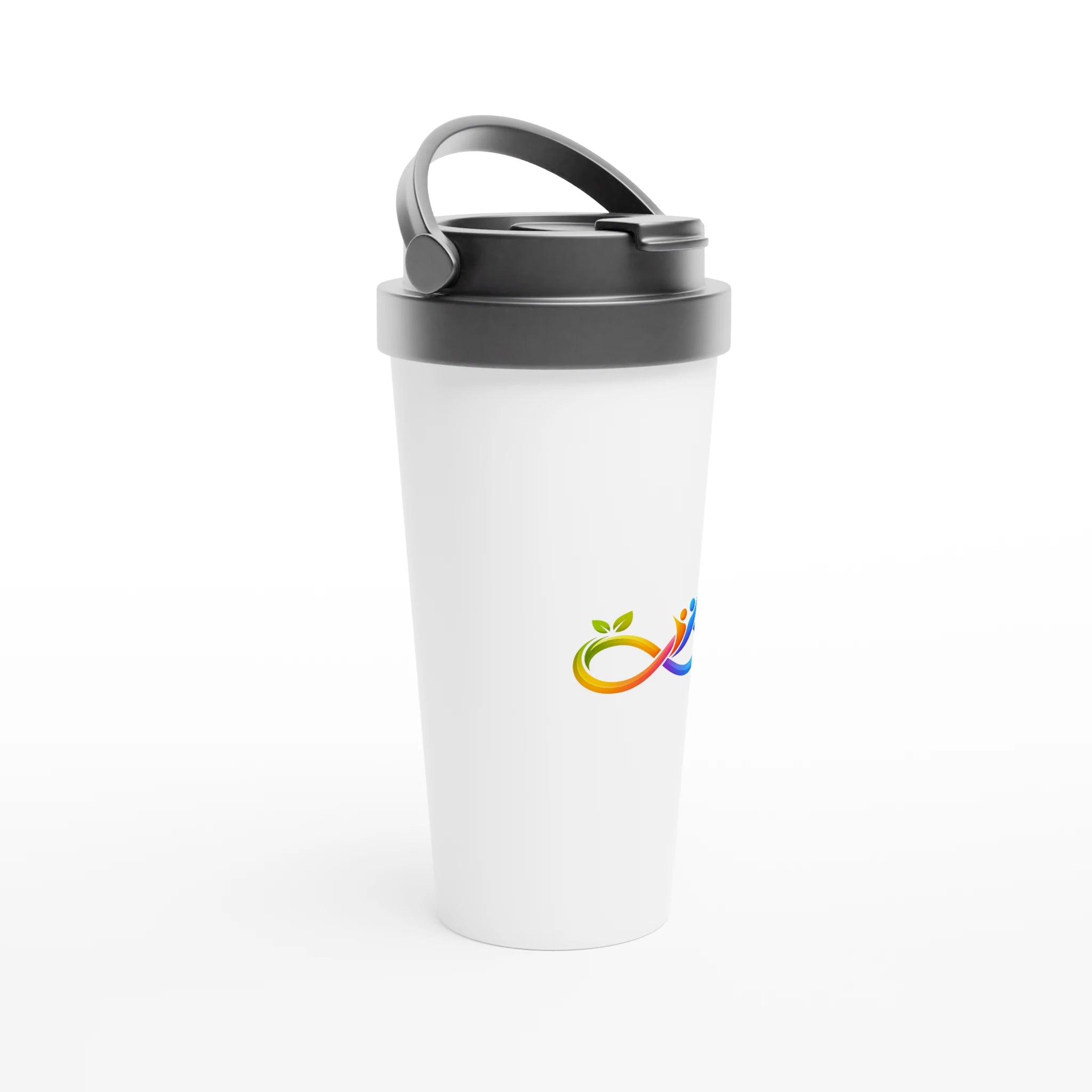 Tasse de voyage BetterWorld en acier inoxydable, design classique