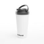 Tasse de voyage BetterWorld en acier inoxydable, design minimaliste