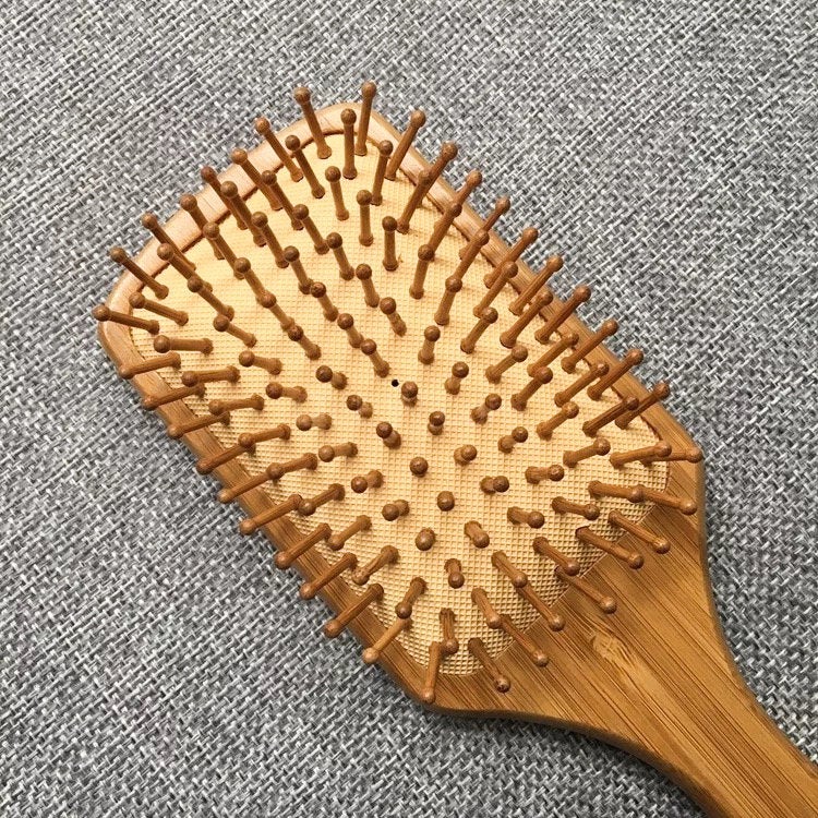 Brosse à cheveux en bambou, sans plastique
