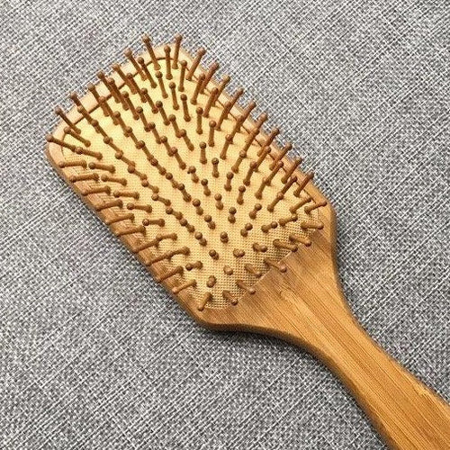 Brosse à cheveux en bambou, sans plastique