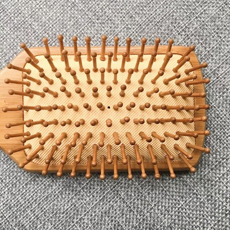 Brosse à cheveux en bambou, sans plastique