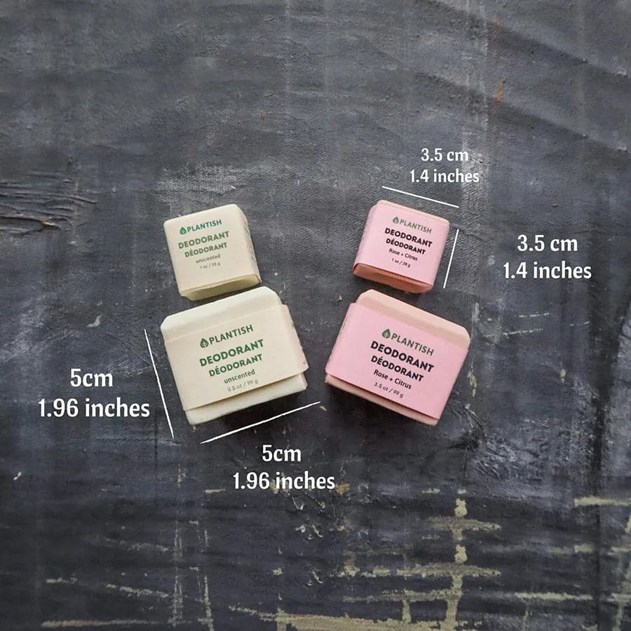 Déodorant solide non parfumé, sans emballage plastique
