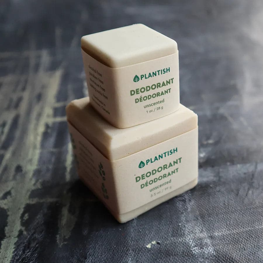 Déodorant solide non parfumé, sans emballage plastique