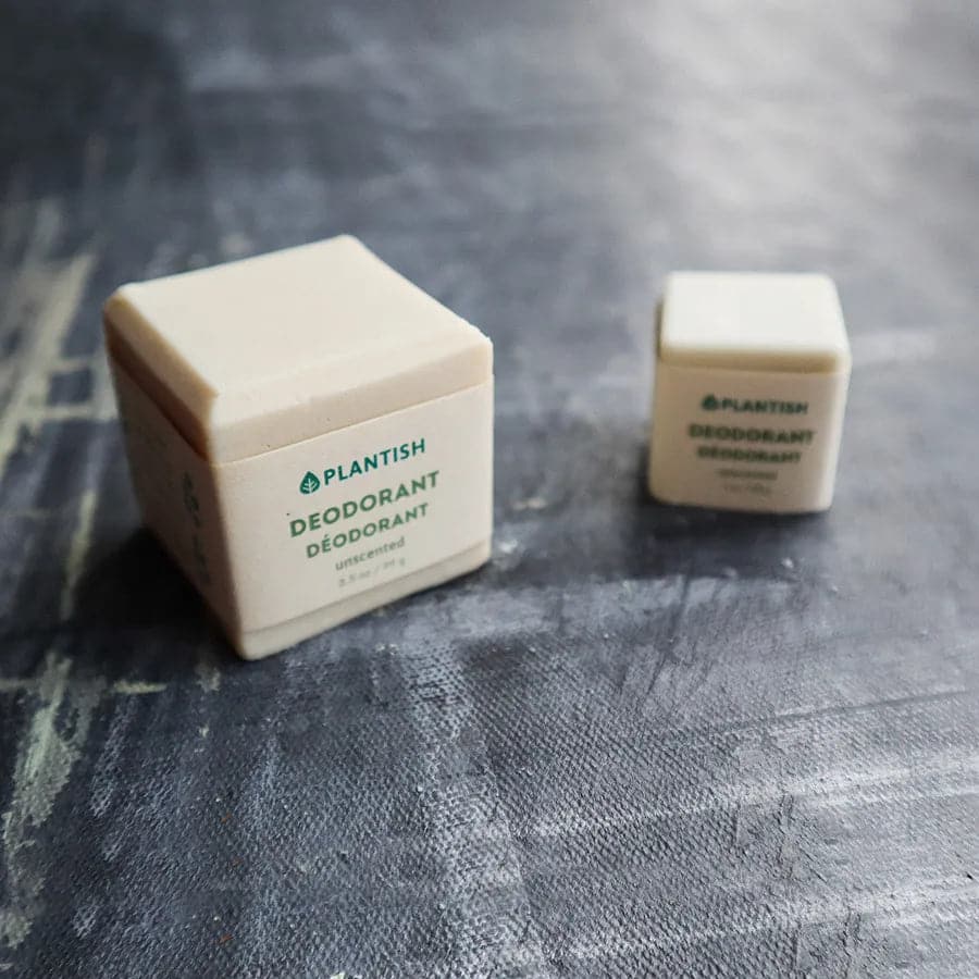 Déodorant solide non parfumé, sans emballage plastique