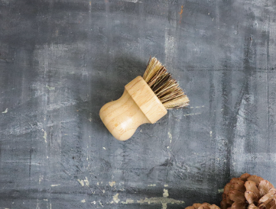 Ensemble de brosses de cuisine zéro déchet, bois et fibres naturelles
